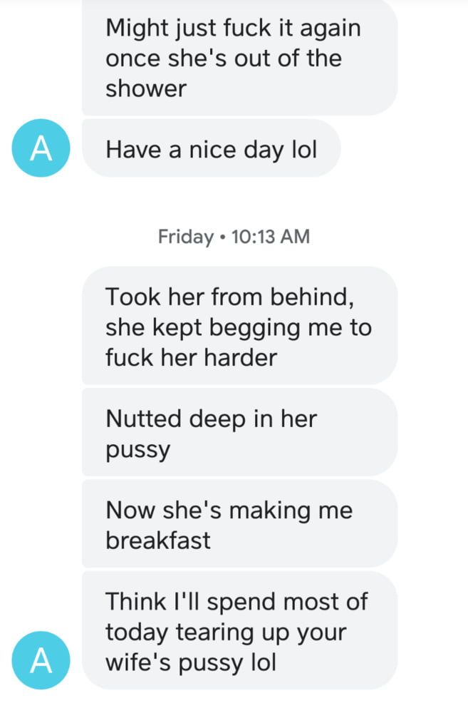 cuckold texts from wife's boyfriend #8