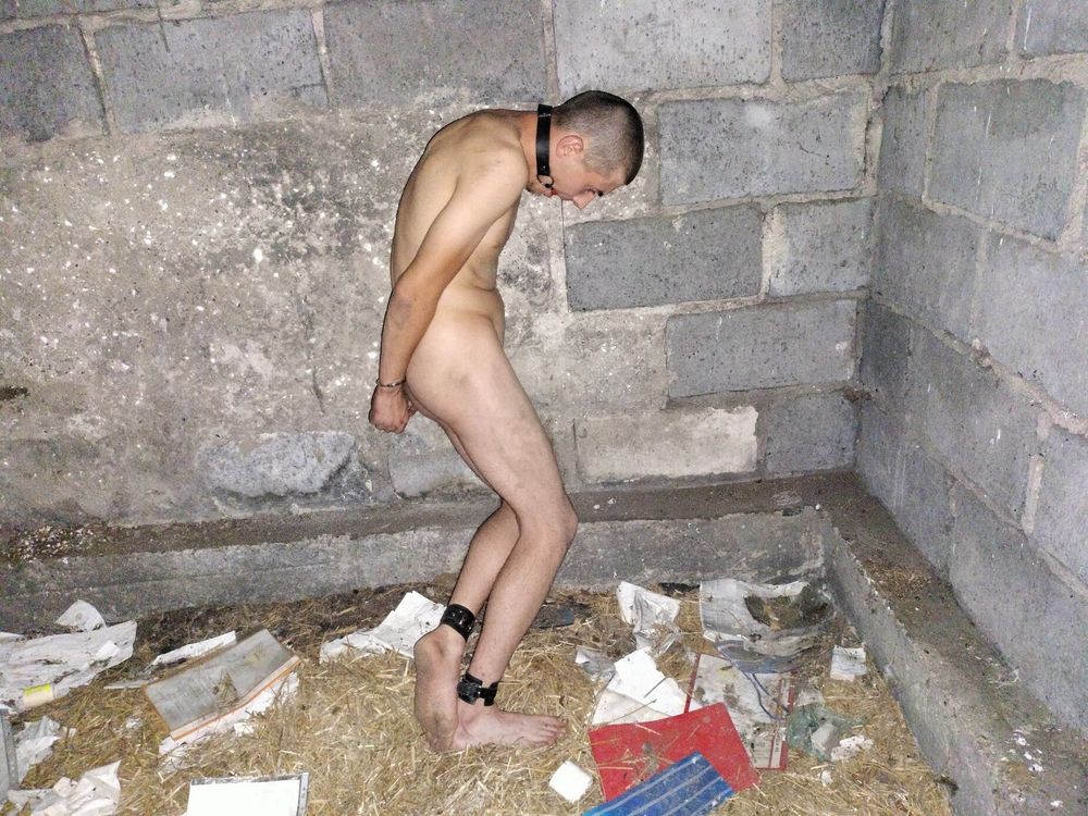 Young GAY slave in abandoned place 2 #8