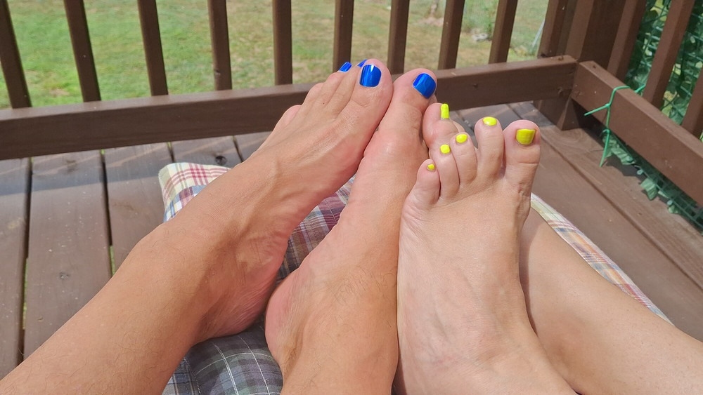 Footsie with oiled feet #11