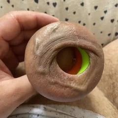 Foreskin hard stretching