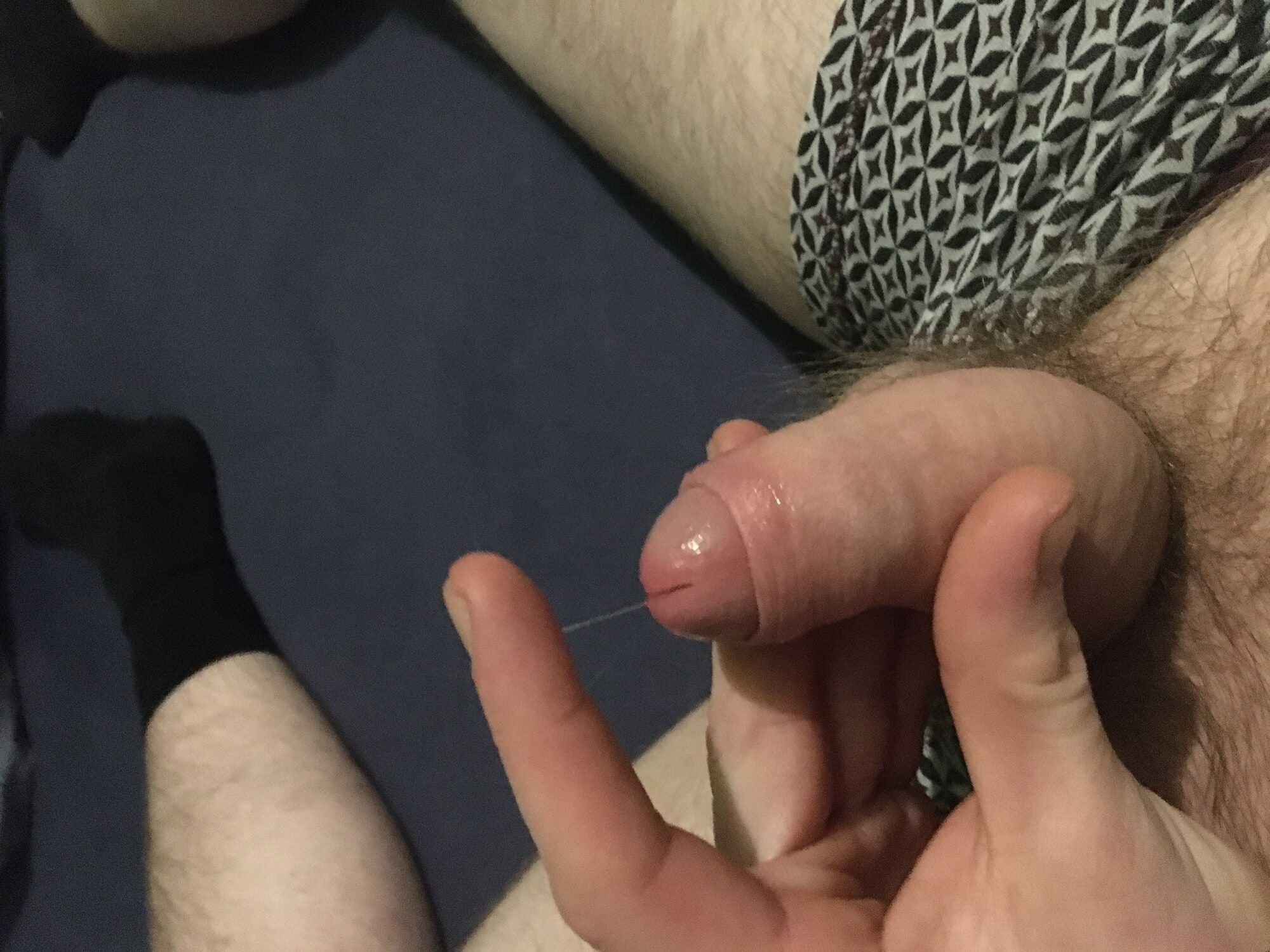 Hairy Dick And Balls Foreskin Pre-cum Play #45