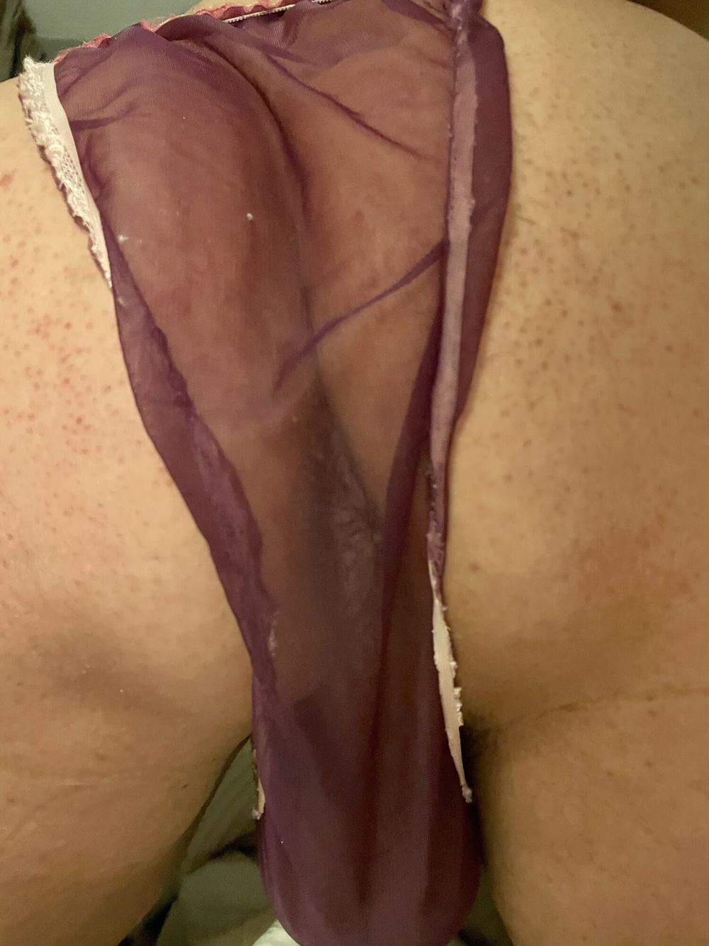 .Sheer panties cock and arse #13