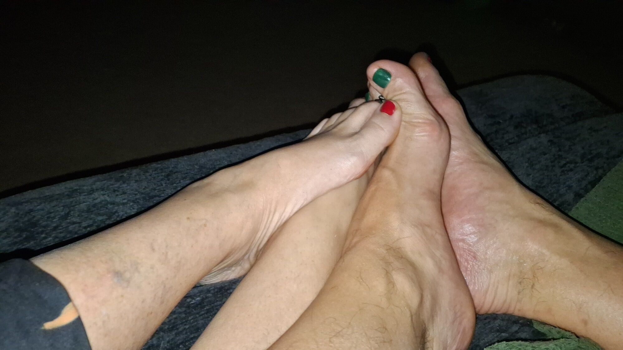 Showing off our Xmas pedicures #13