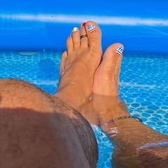 Feet on the dash