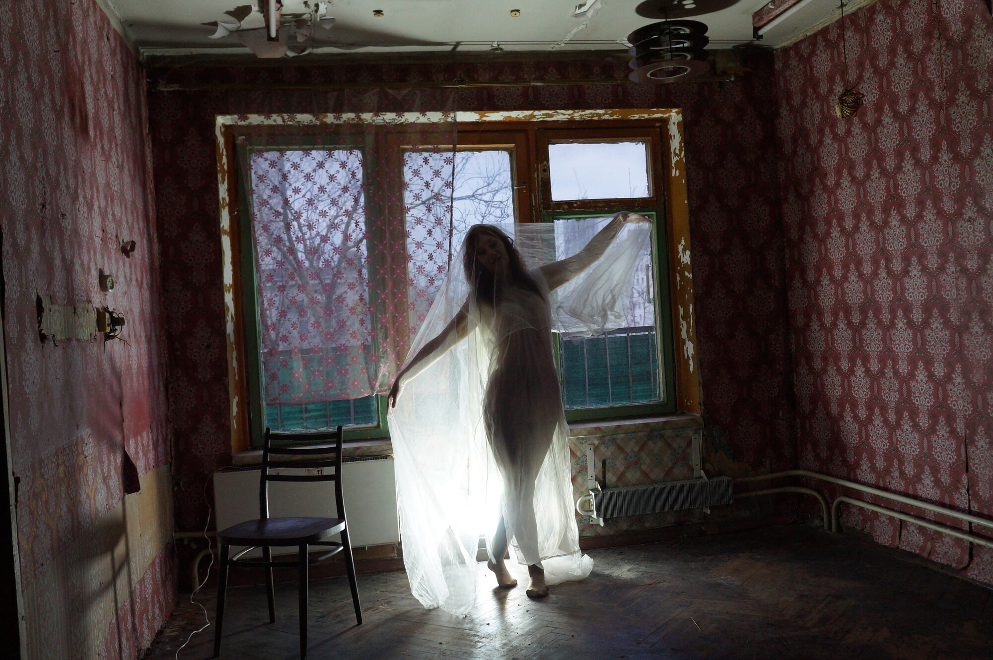 Ghost in a-maj in abandoned House #60