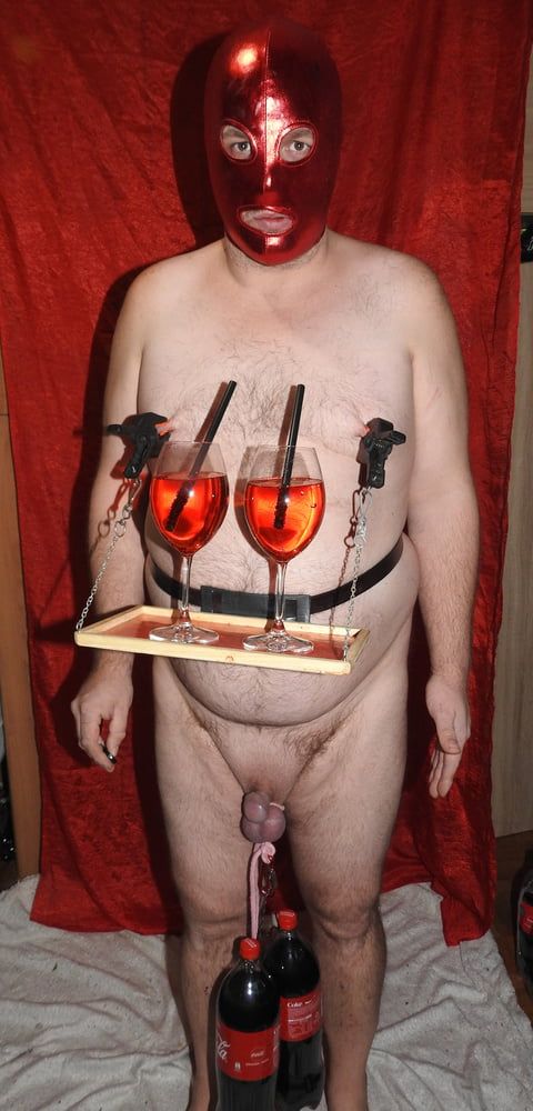 Served Spritz with Nipple Tray and Weight in my Balls #4