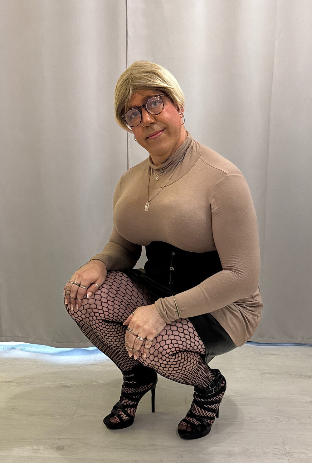 In a skirt and heels #12