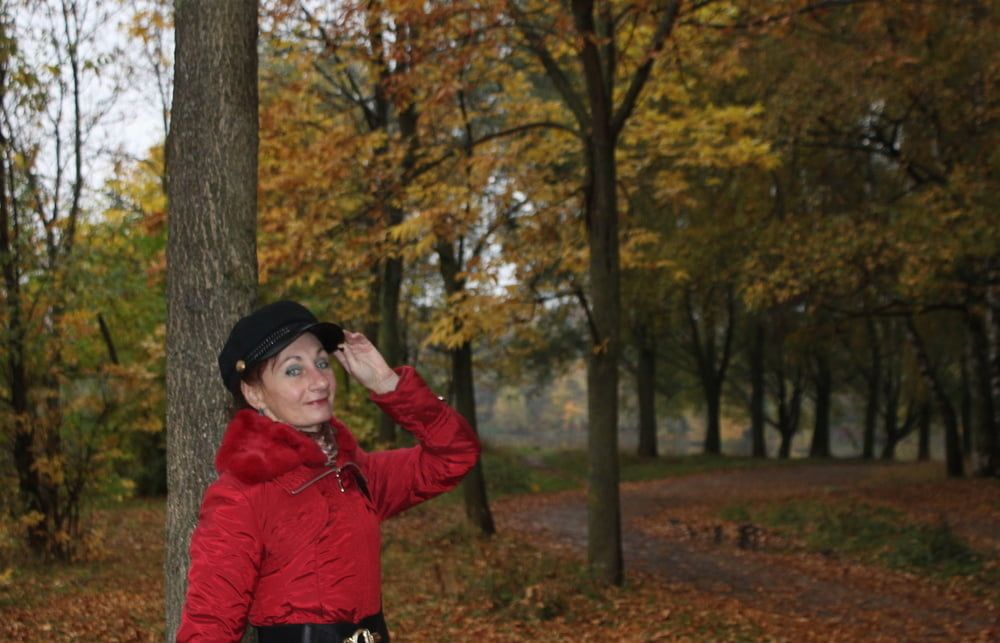 red jacket and yellow leaves #29