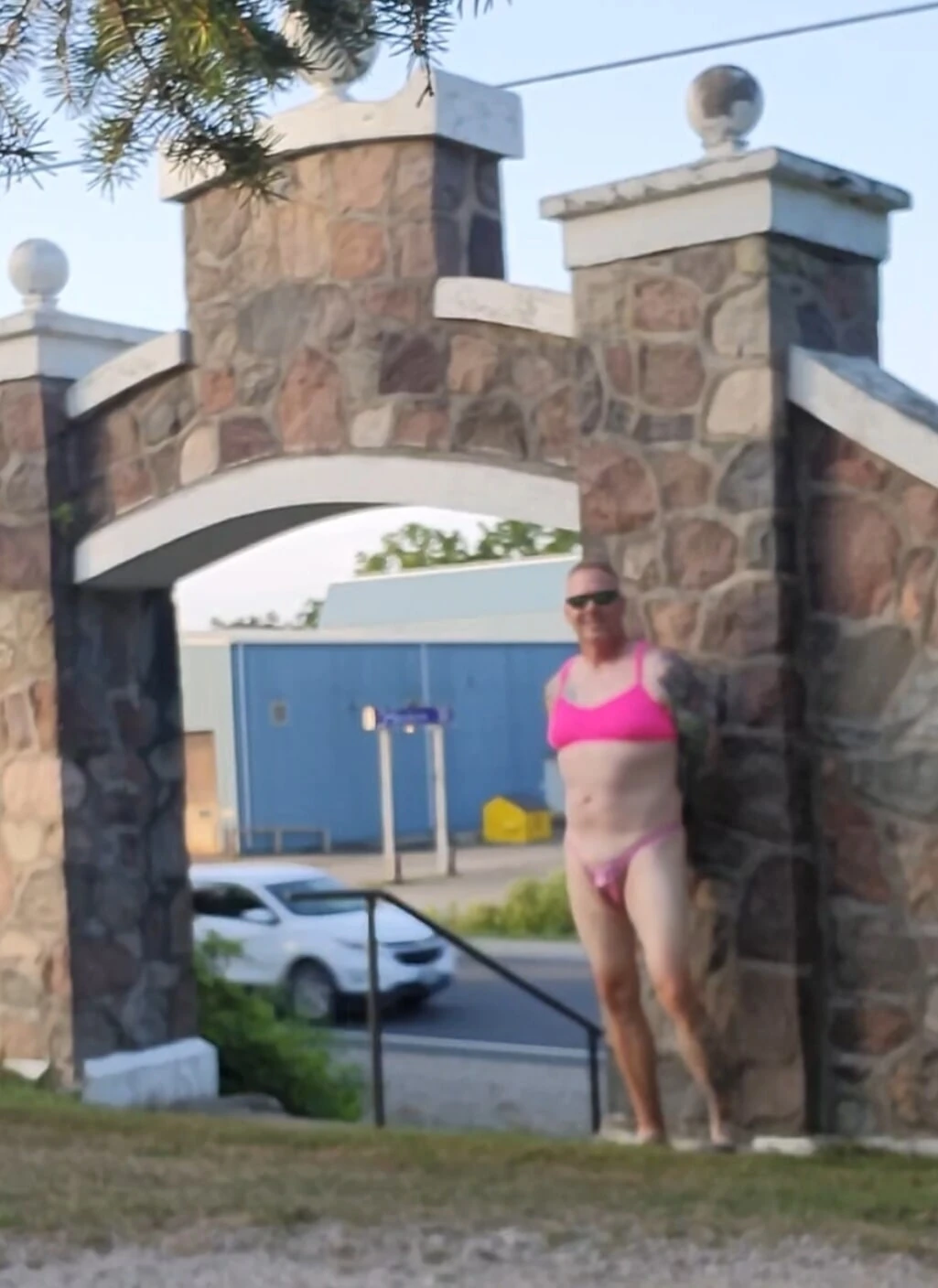 Sissy in a Cemetery 