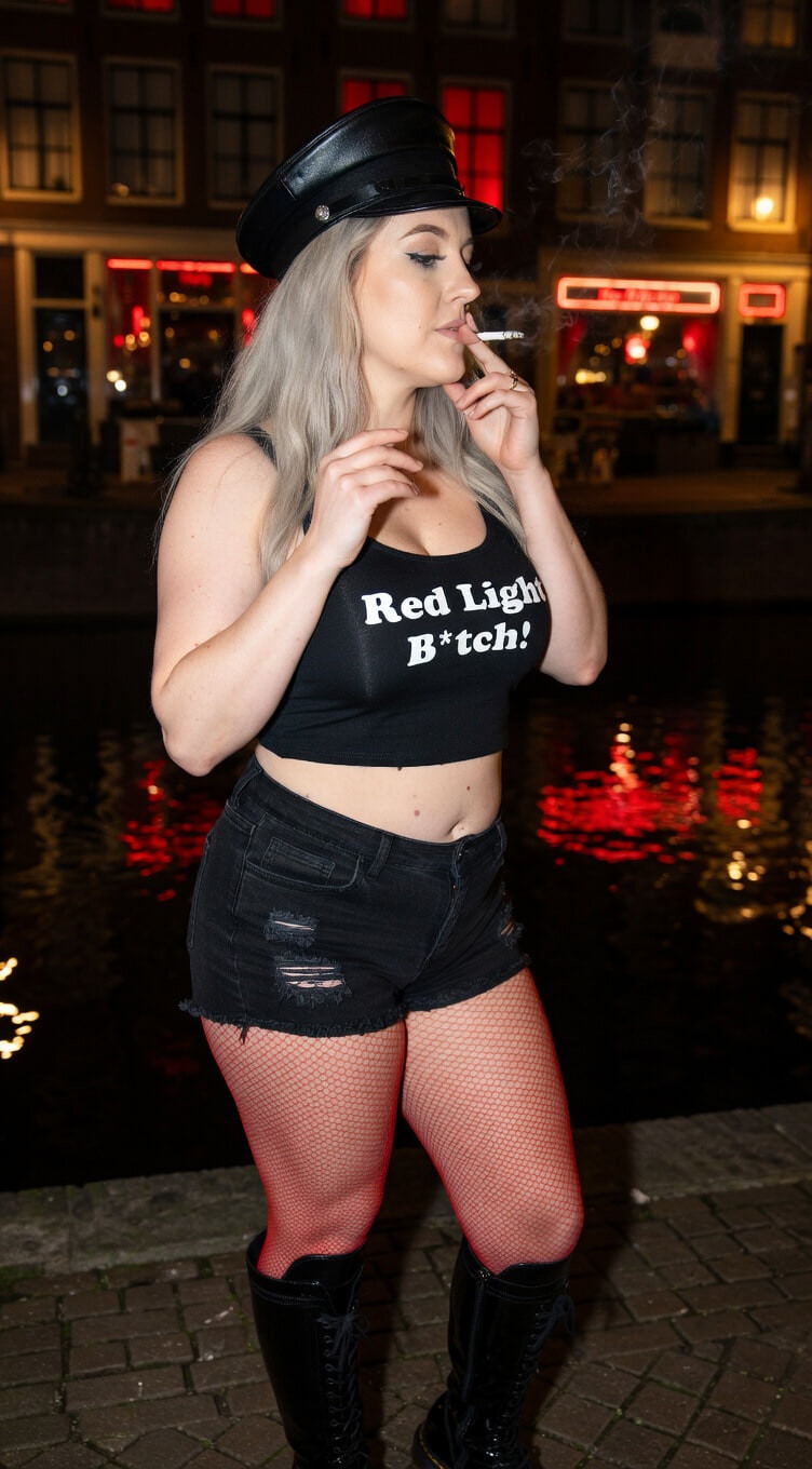 Natural MILF Amy Leaf- Red light bitch ! #11