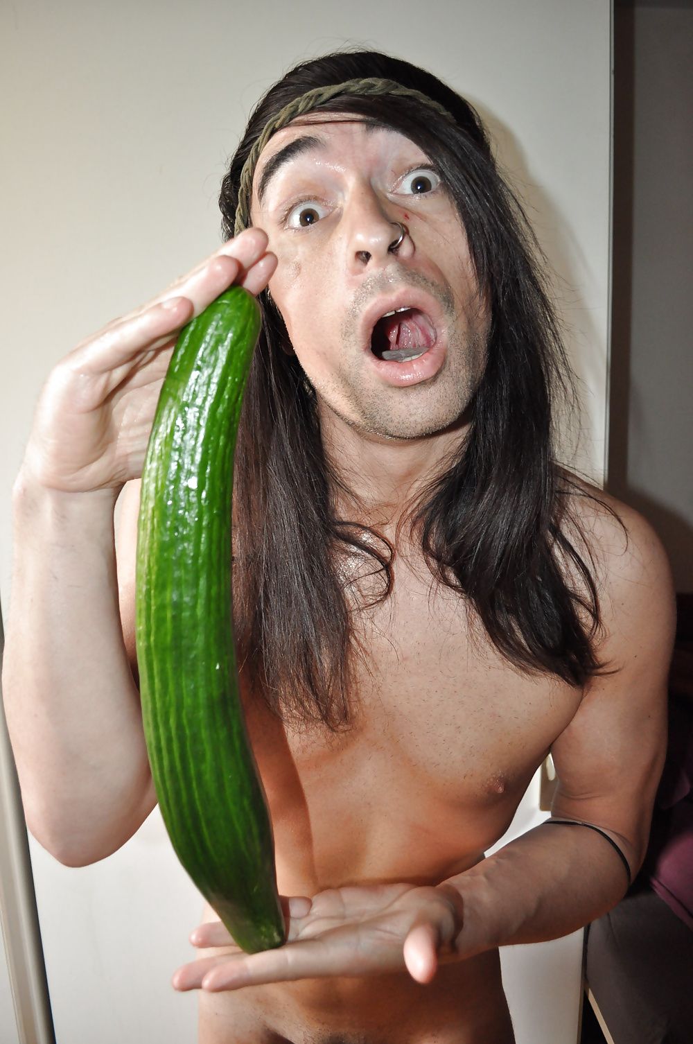 Tygra gets off with two huge cucumbers #13