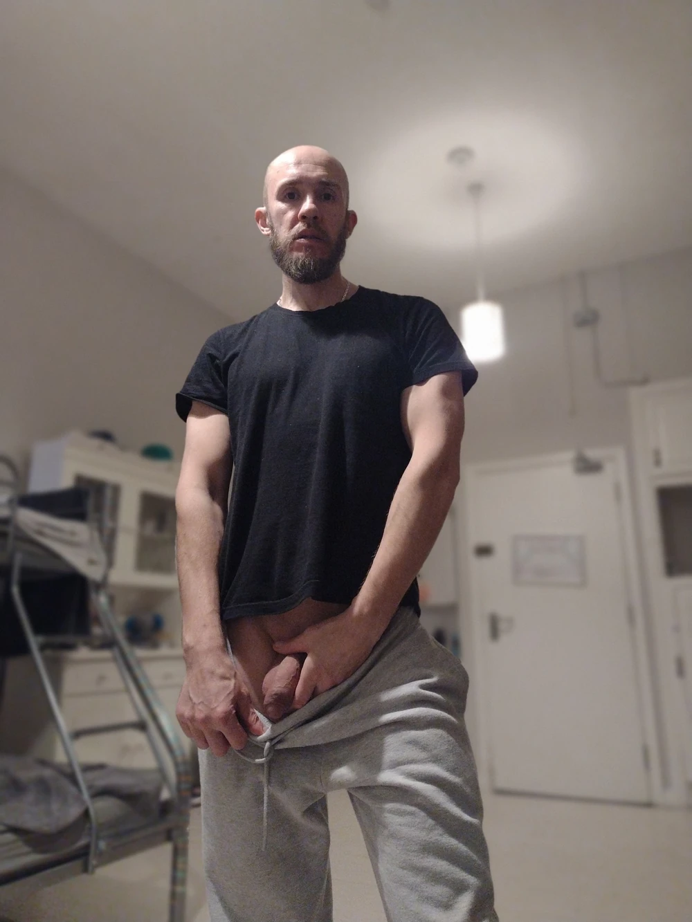 Showing soft dick #3