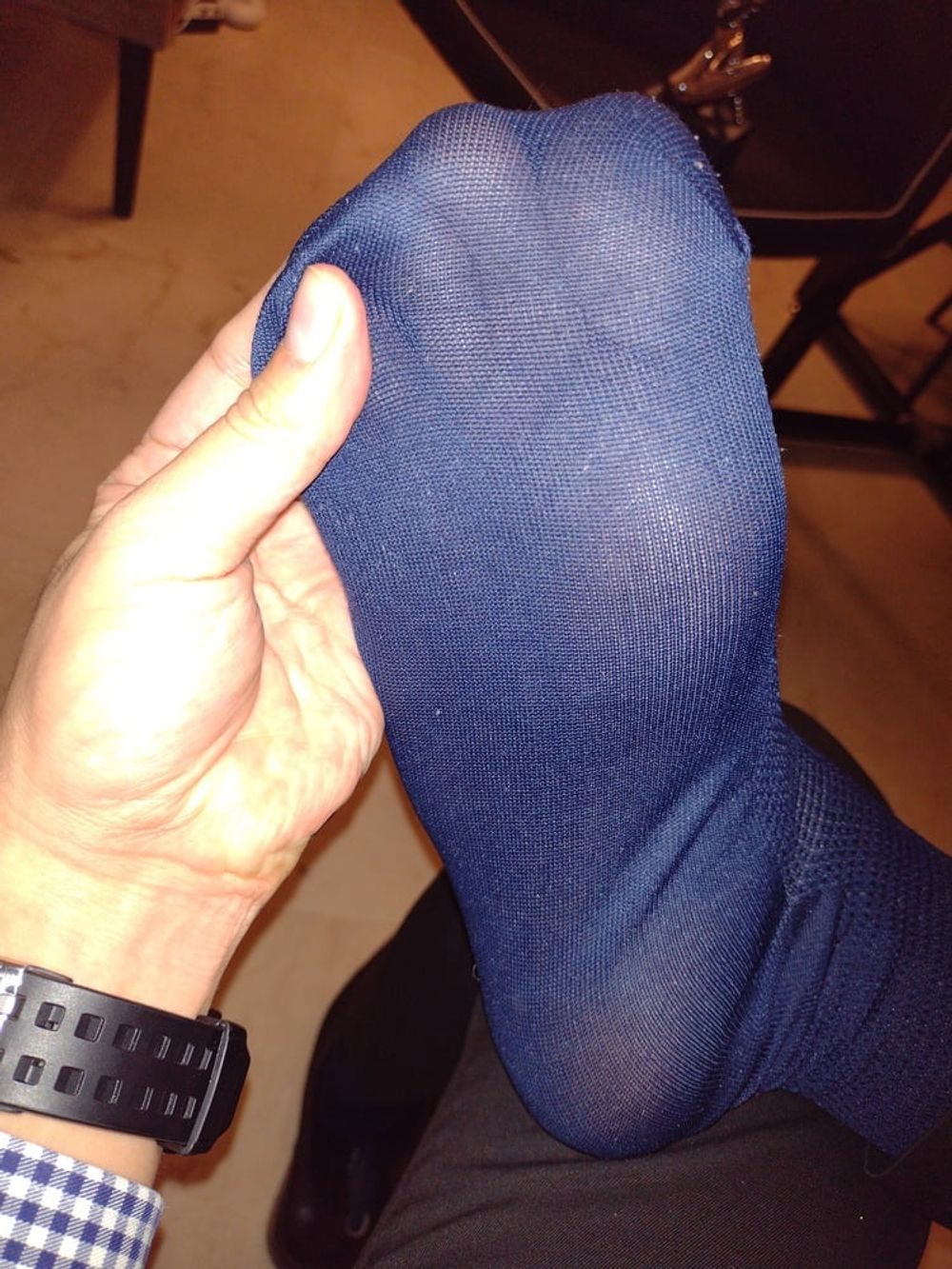 Office sheer socks gay #11