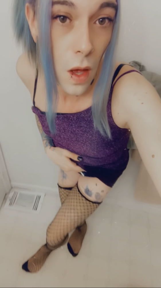 Hot Purple Minidress Slut #19