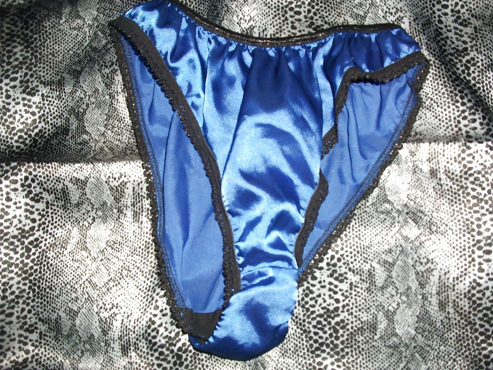 A selection of my wife's silky satin panties #35