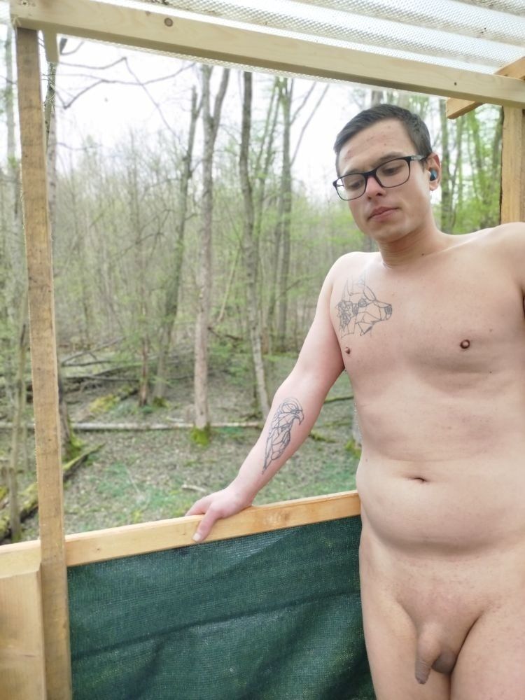 I'm nude on a perch in the forest  #19