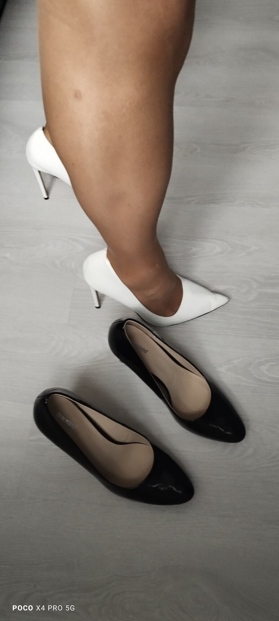 Mini skirt and high heels #7