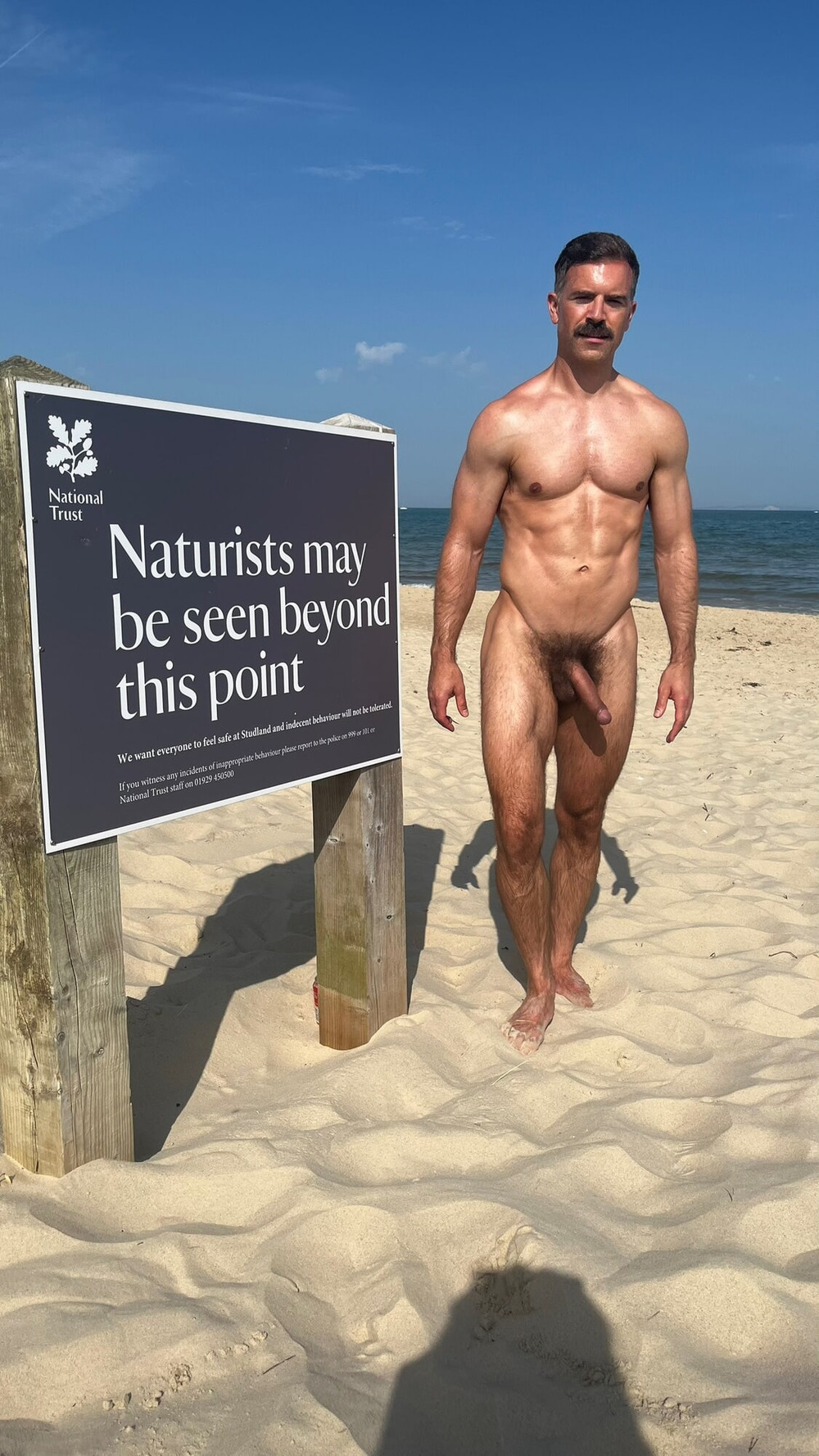 Studland nudist beach #7