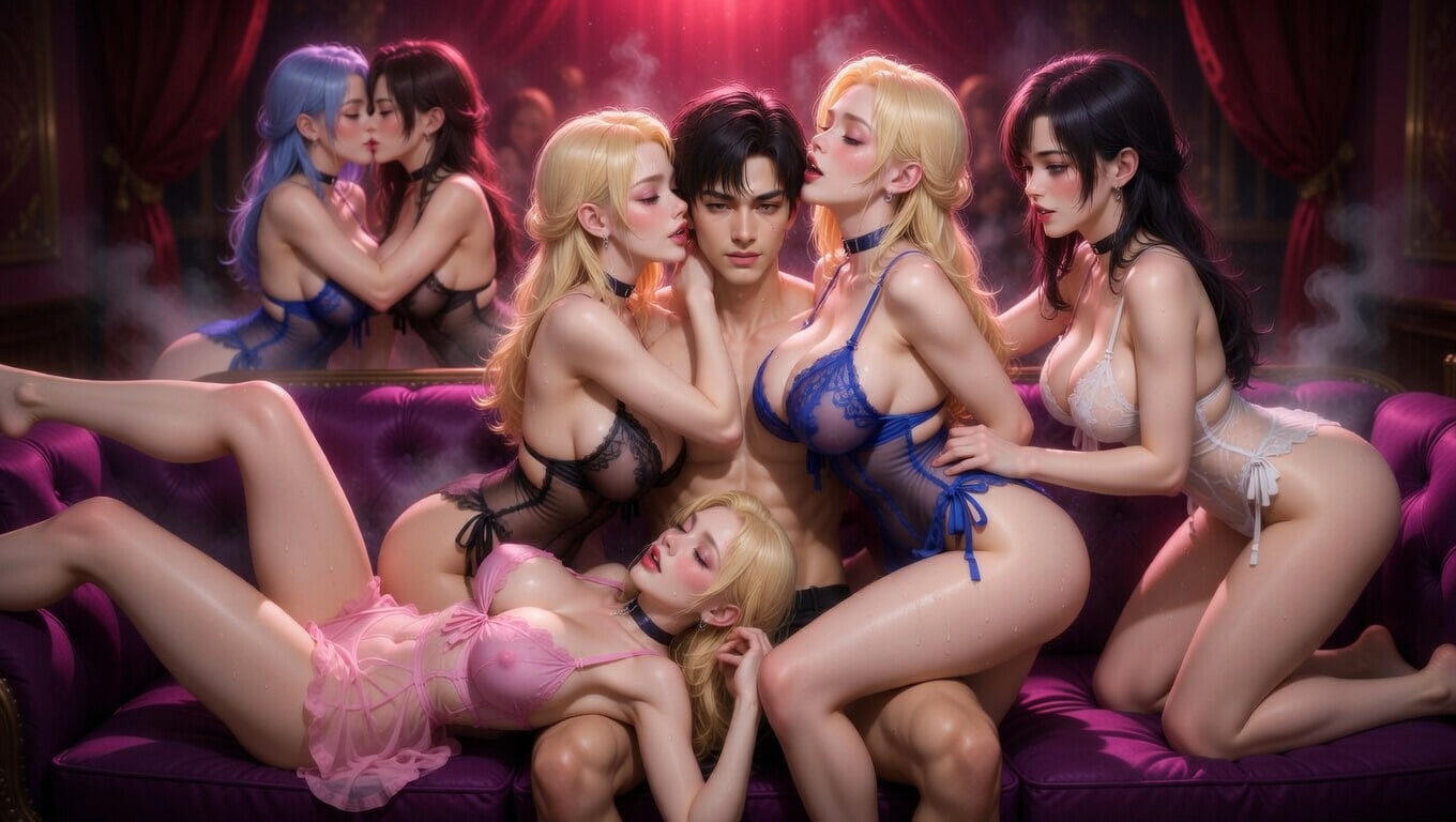 "Huge Harem Orgy