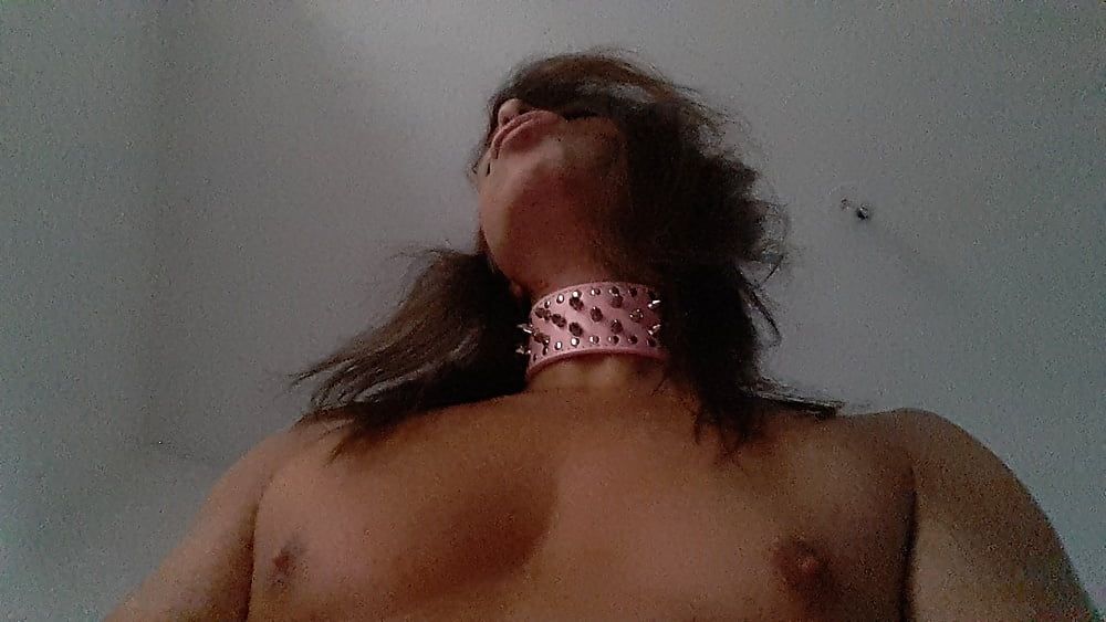Tygra babe face with pink bitch necklace #23