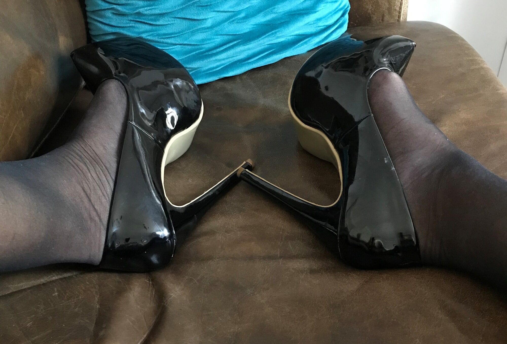 black tights & heels close-up (2) #5