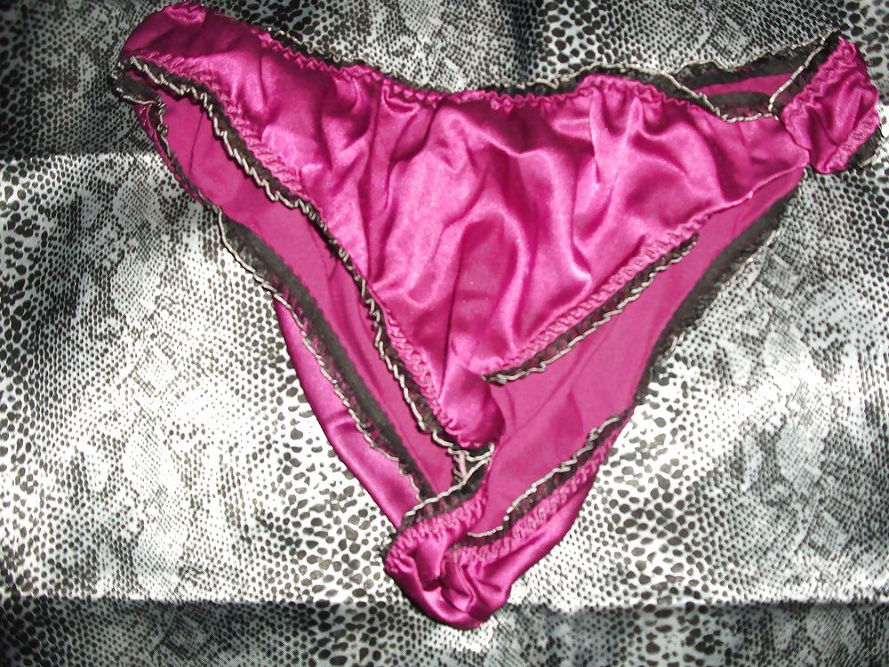 A selection of my wife's silky satin panties #47