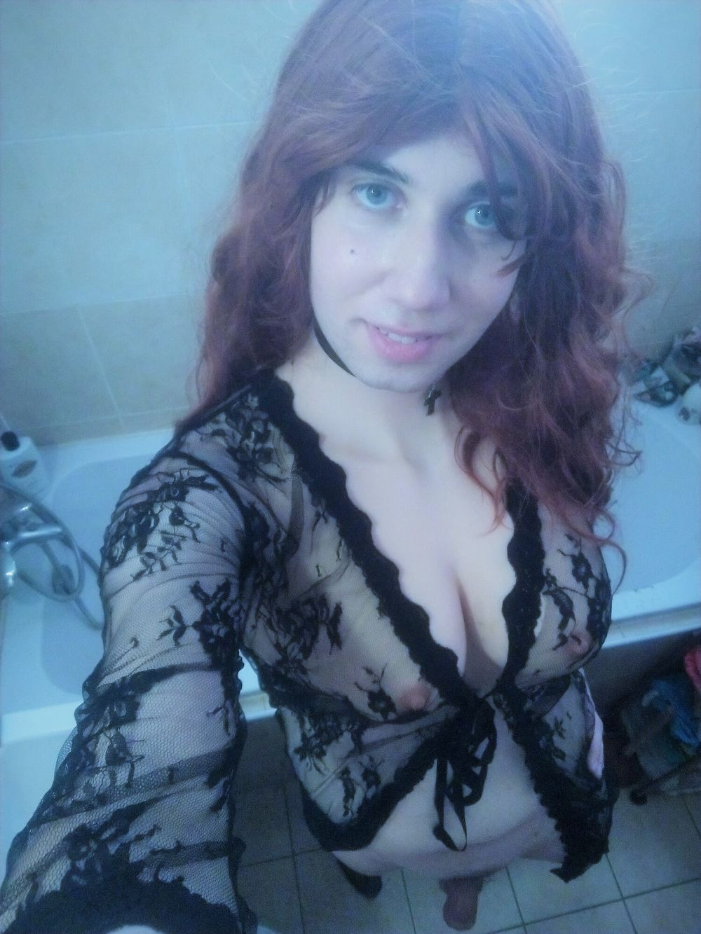 Black robe Ginger sissy