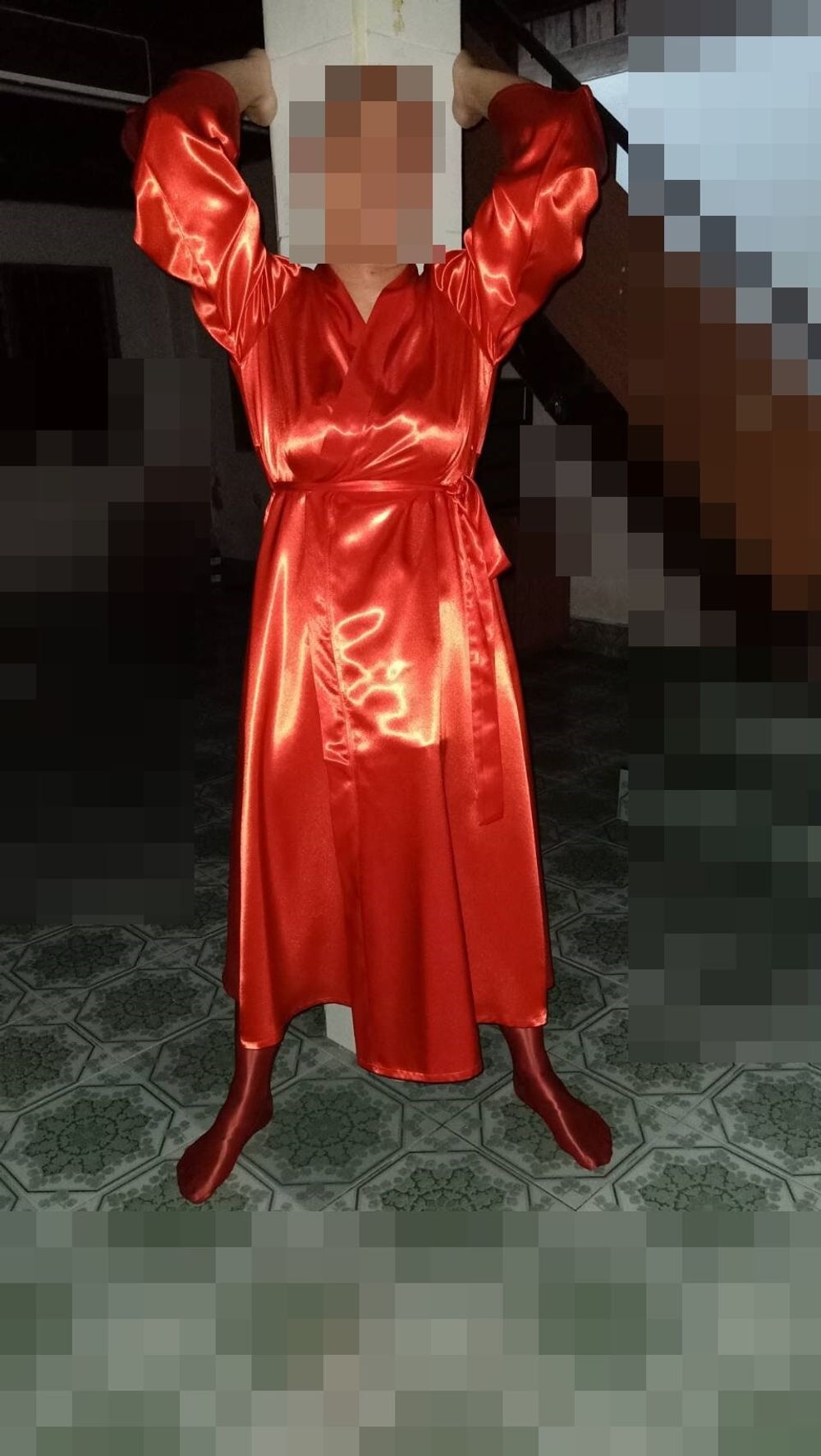 satin red hot #7