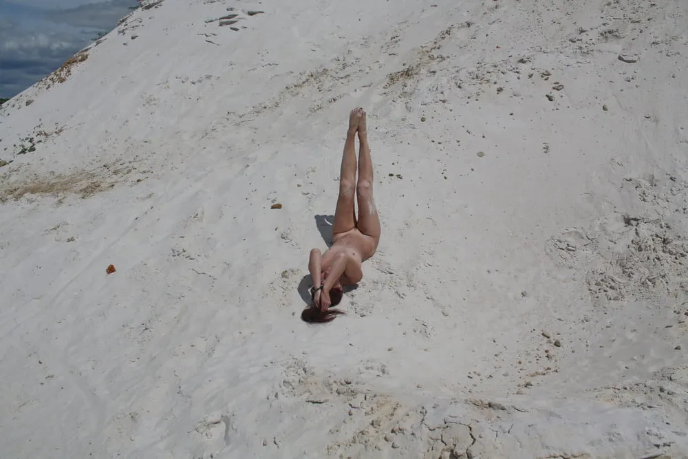 Naked on White Sand #10