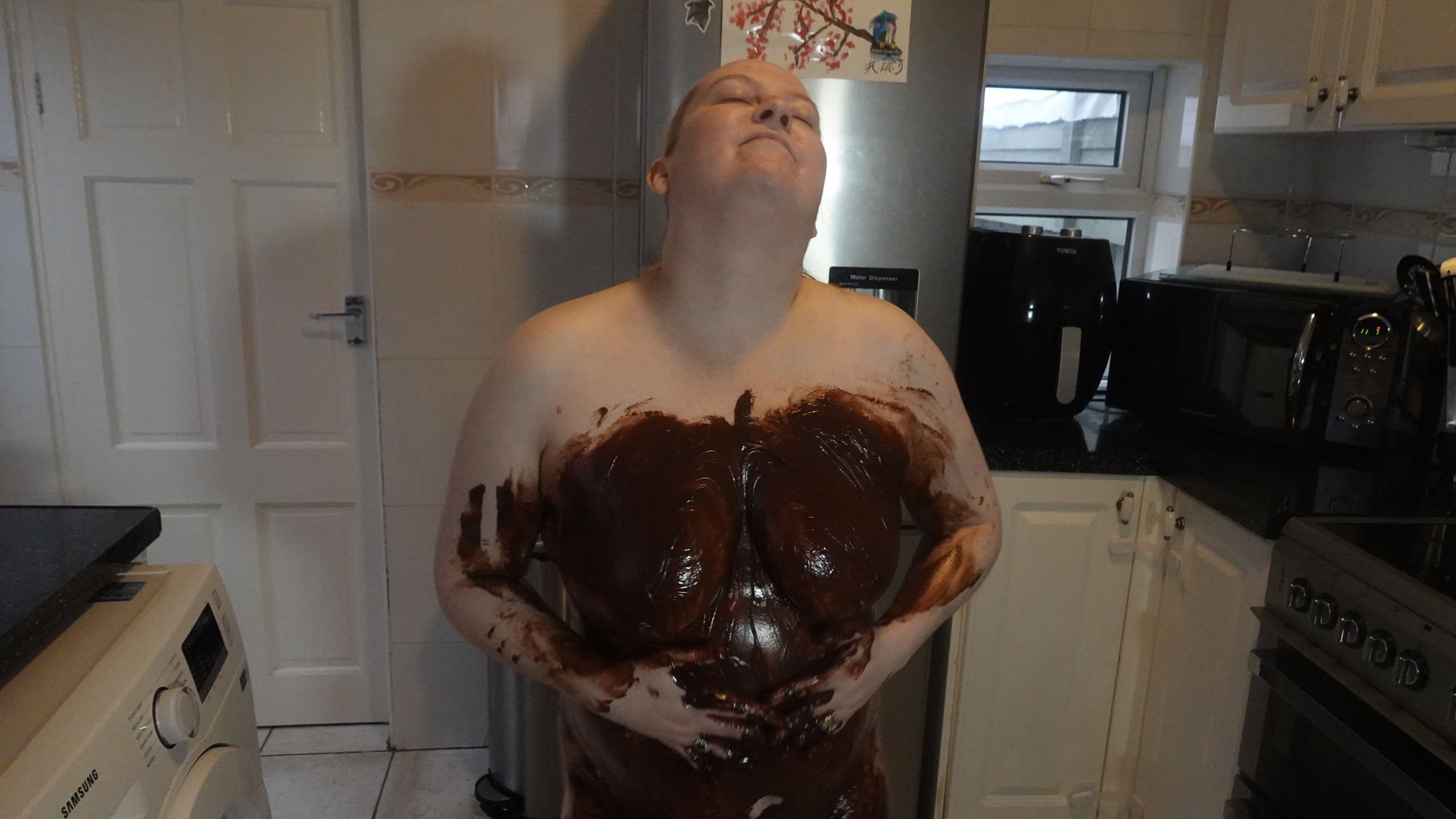 chocolate sauce messy fun #17