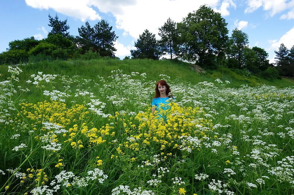 My Wife in White Flowers (near Moscow) #3