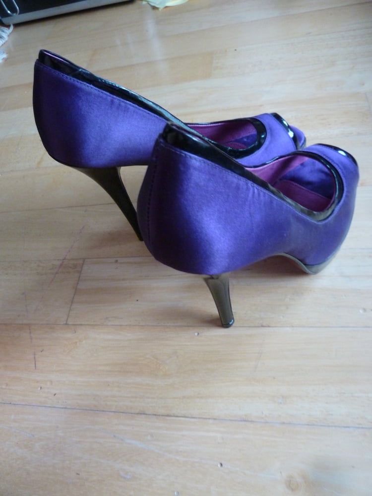 wife's purple Buffalo heels #15