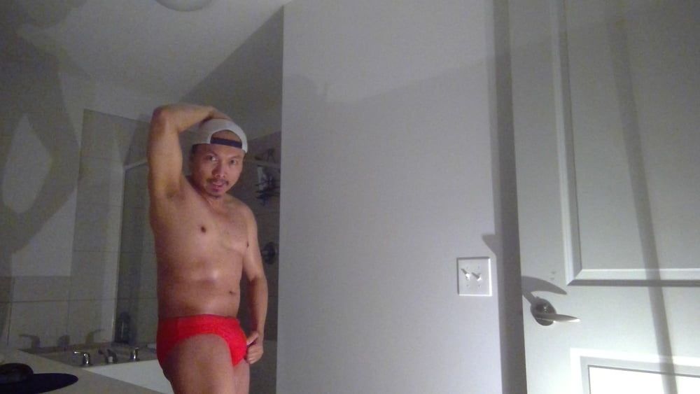 Flexing In Red Speedos Again! #13