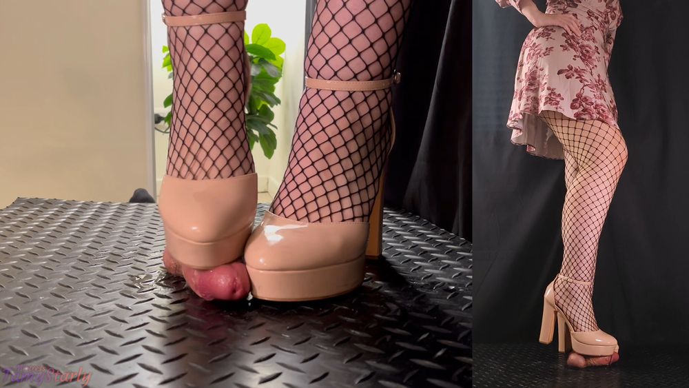 Sexy Pink Stiletto CBT - Trampling, Bootjob, Ballbusting #4