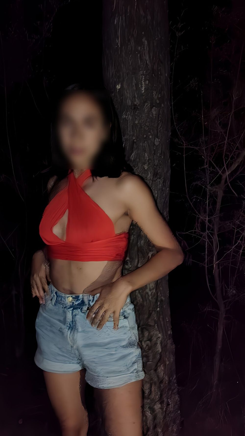 Naked in the forest at night #2