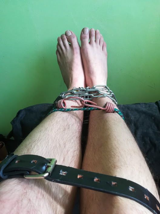 Young BDSM Whore Slave. Soles,Ass,Cock #43