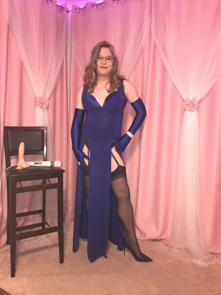  Joanie - Blue Maxi Vest Dress and Lady Marlene Part 3 #39