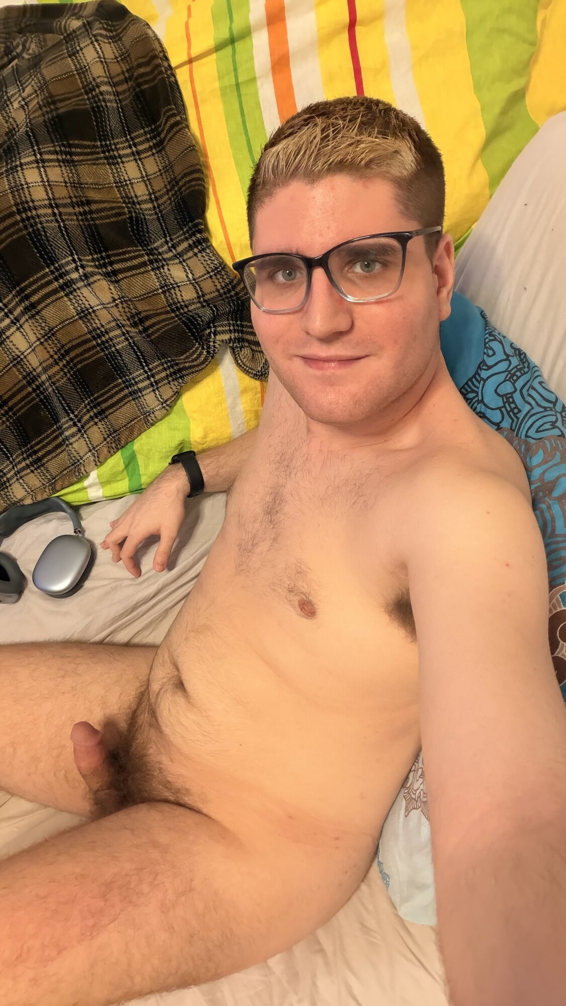 Naked after dyeing my hair bangs to blonde #26