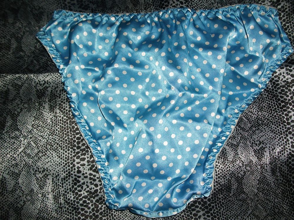 A selection of my wife's silky satin panties #52