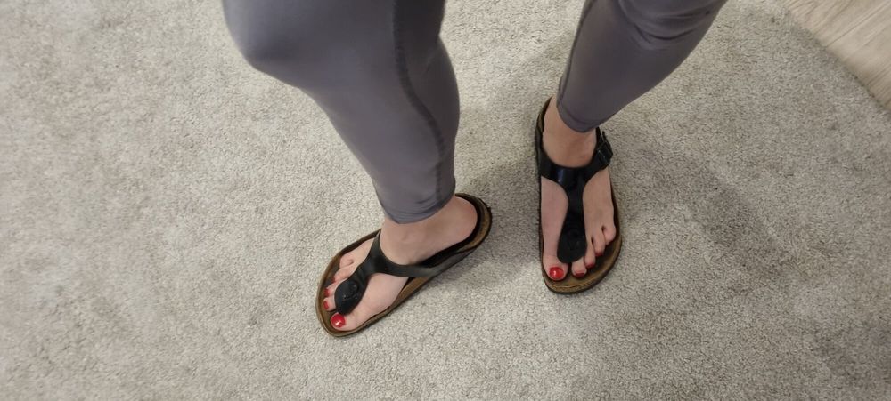 my feet in Sandals