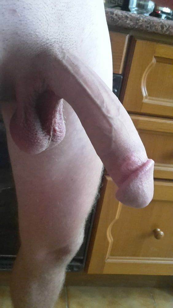 My big cock in the kitchen