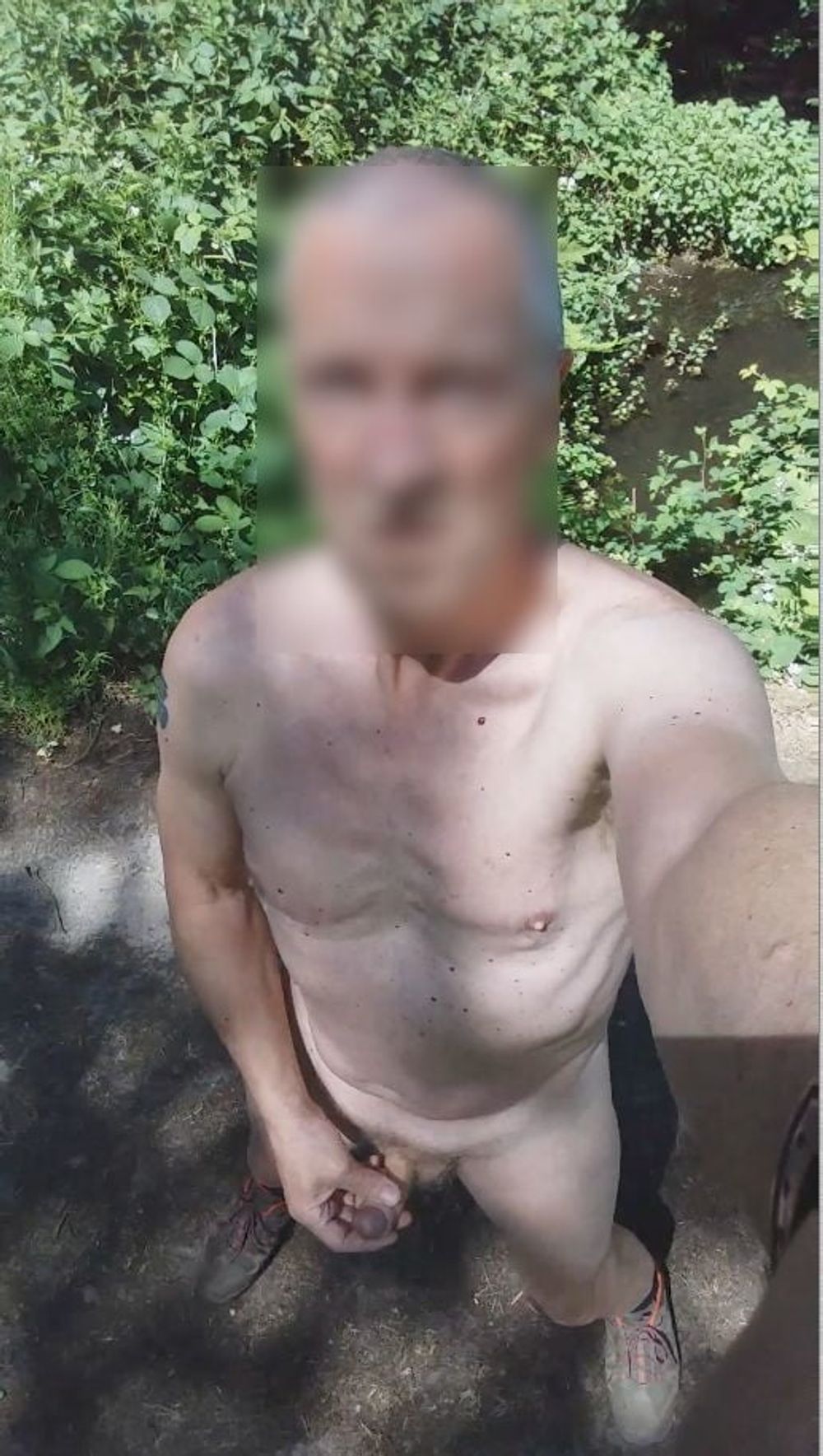 slowmotion public outdoor exhibitionist jerking cumshot #10