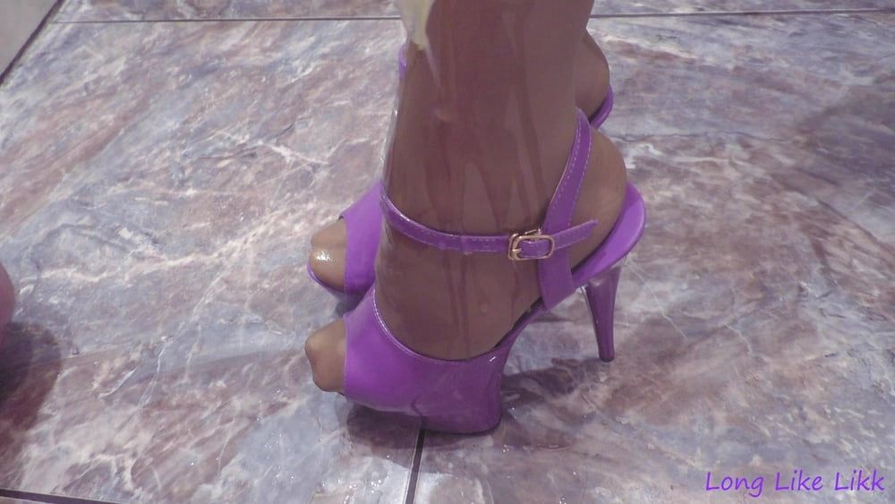 I put on purple shoes #13