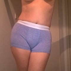 Hairy wife in boxer