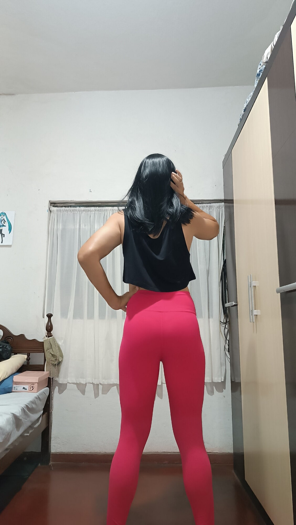 Sakura Nakamura Costume legs Red Gym #6