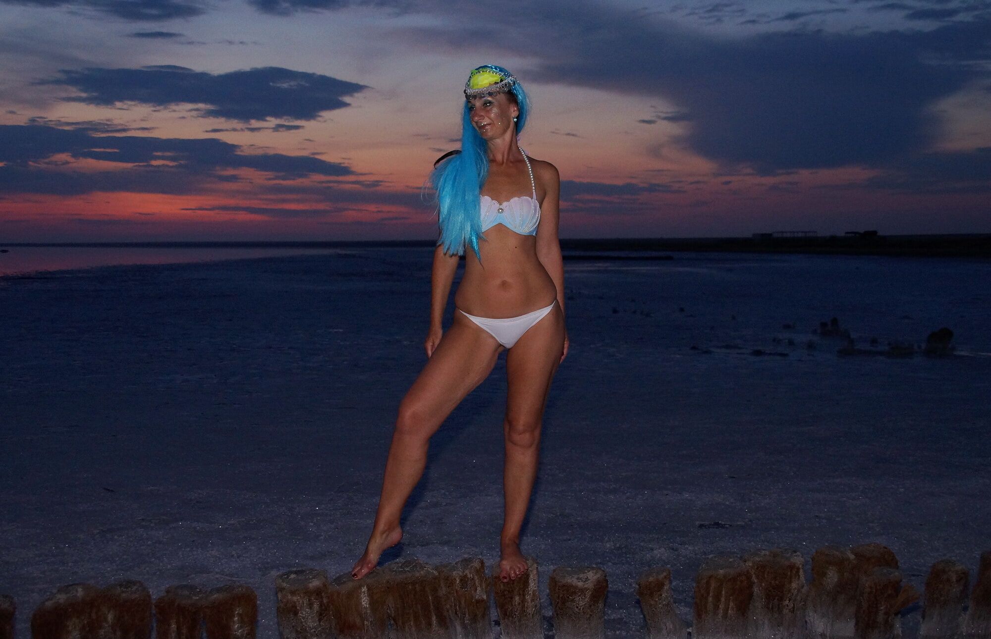 Bikini on Sunset Background #16