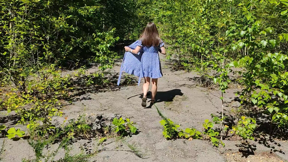 I went for a walk without panties #2