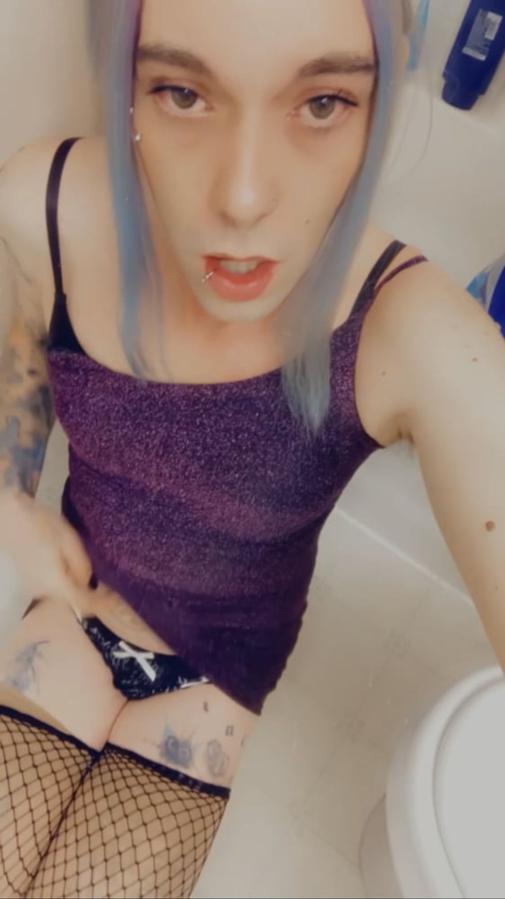 Hot Purple Minidress Slut #14