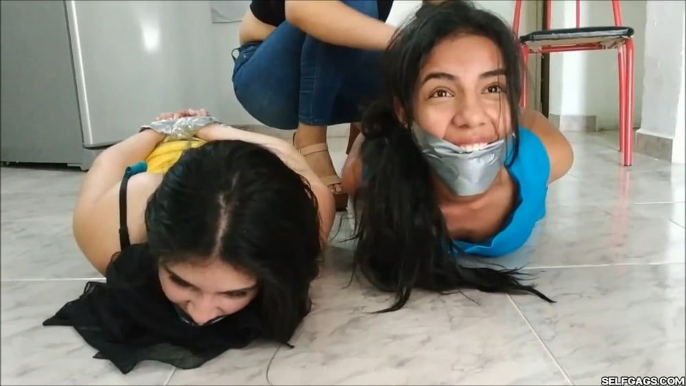 Rude Lesbian Bondage By Tall Girl - Selfgags #21