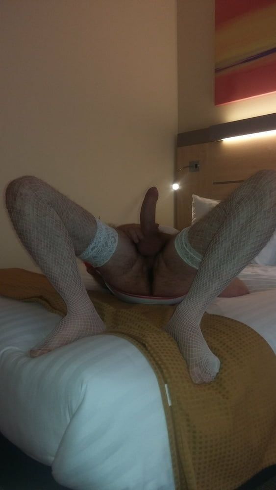 Sissy in lingerie in hotel room #9
